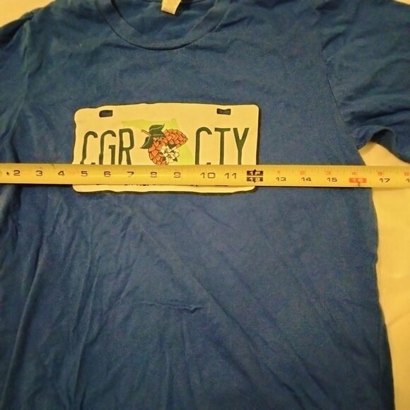 Cigar City Brewing  Tee CGR CTY Blue  In Hops We Trust  Bella Canvas S USA - Picture 5 of 8